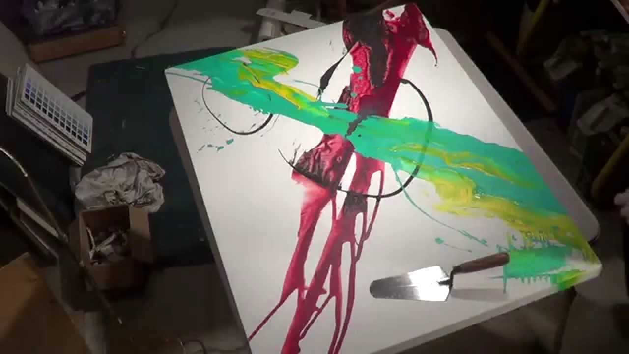 Acrylic Abstract Painting Demo with Michael Pintar