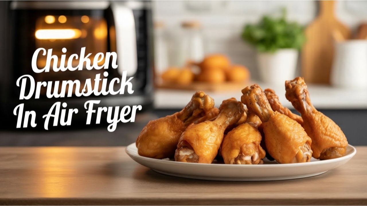 Crispy Chicken Drumsticks Recipe In Air Fryer | एयर फ्रायर में चिकन ड्रमस्टिक्स कैसे बनाएं