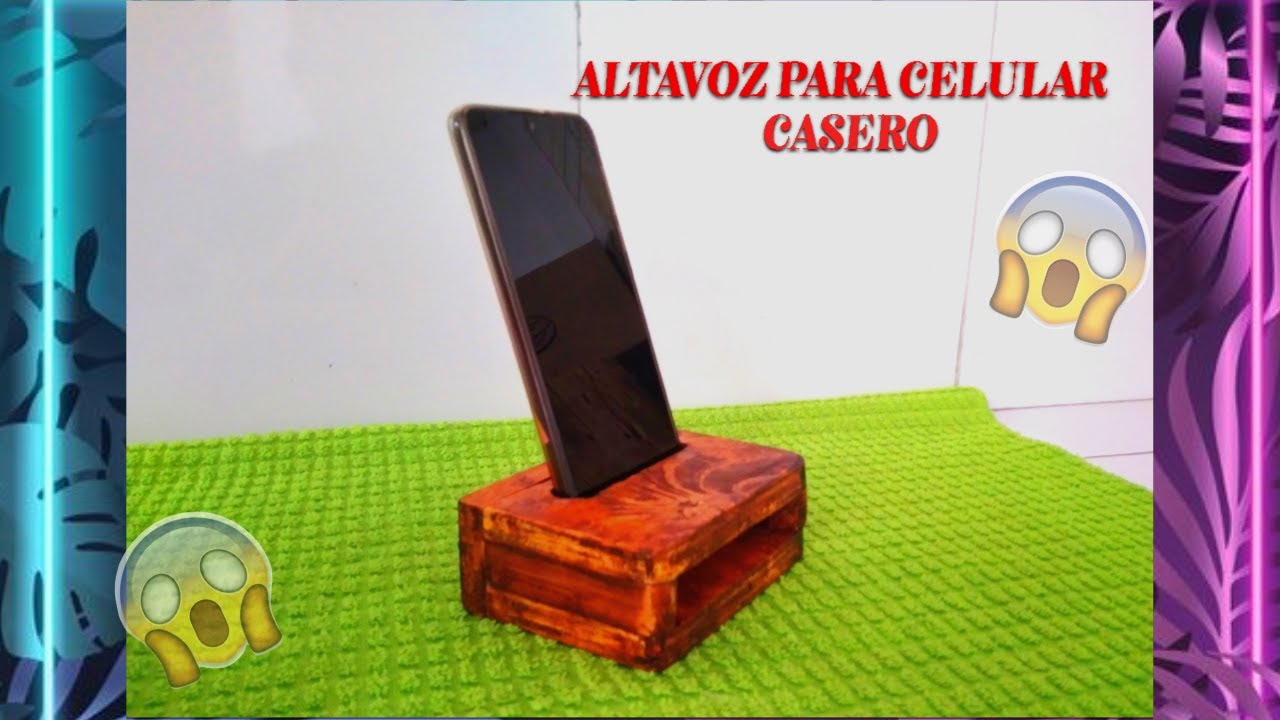 como hacer un altavoz para celular con sobrantes de madera | IDEAS ALTERNATIVAS