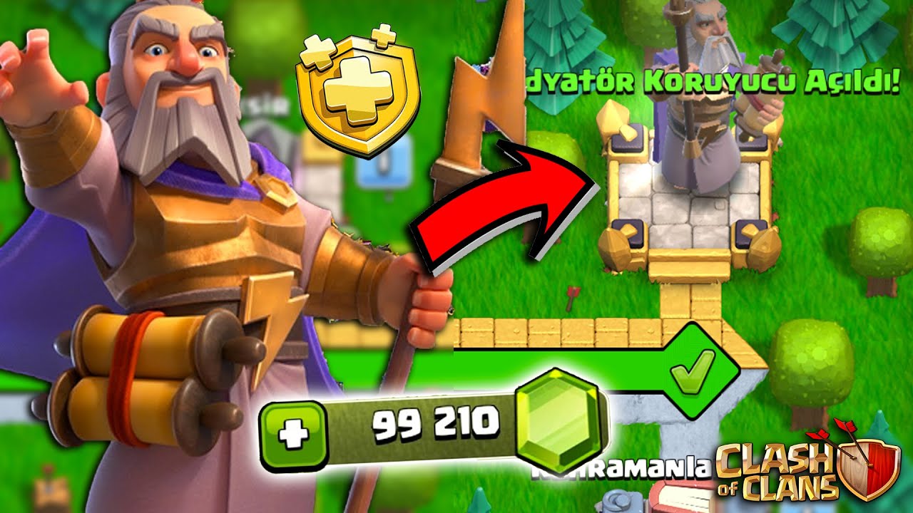 ELMAS İLE GLADYATÖR KORUYUCU ALDIM !! ALTIN BİLET - CLASH OF CLANS