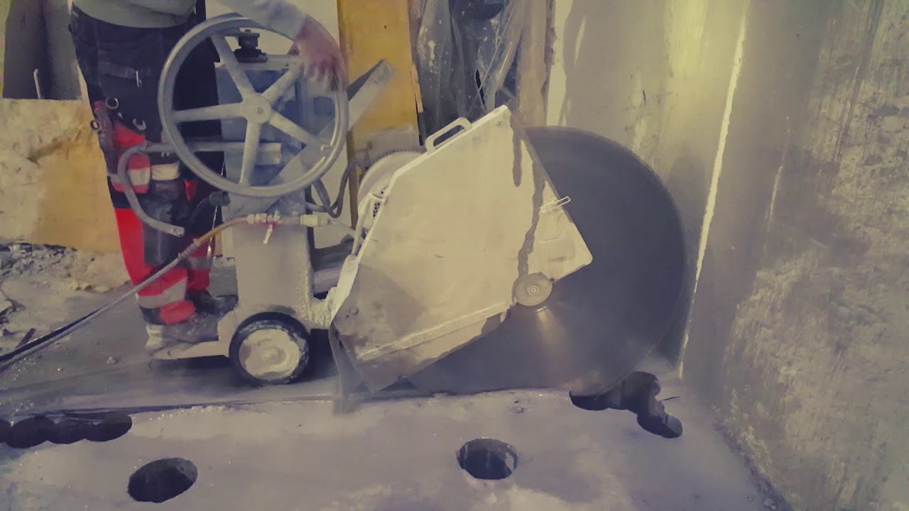 Betongsågning med Golvsåg
