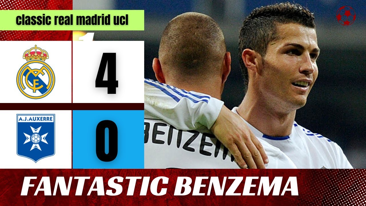 Real Madrid vs AJ Auxerre 4-0 2010 | Amazing Benzema | CL 2010/2011 Group Stage | Extended Highlight