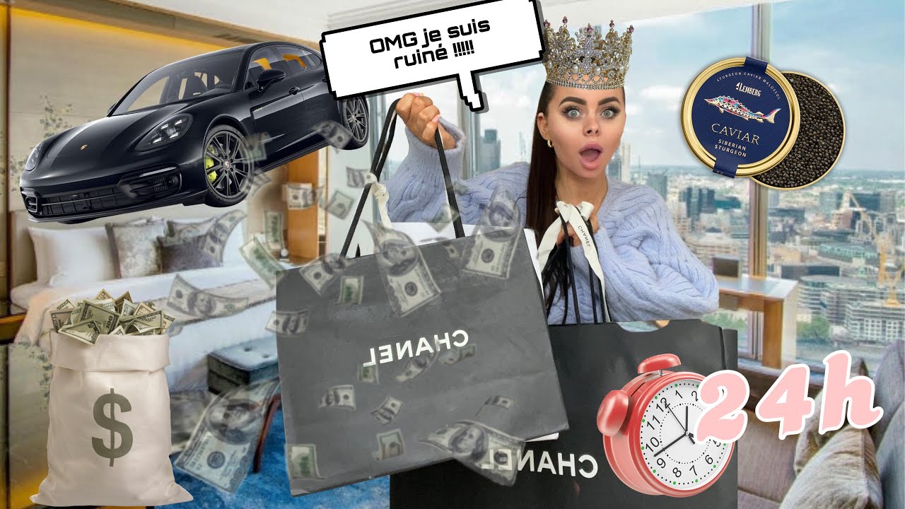 24H ON VIT COMME DES MILLIONNAIRES !! ( budget illimités pour tous )! 😭 je suis ruiné …