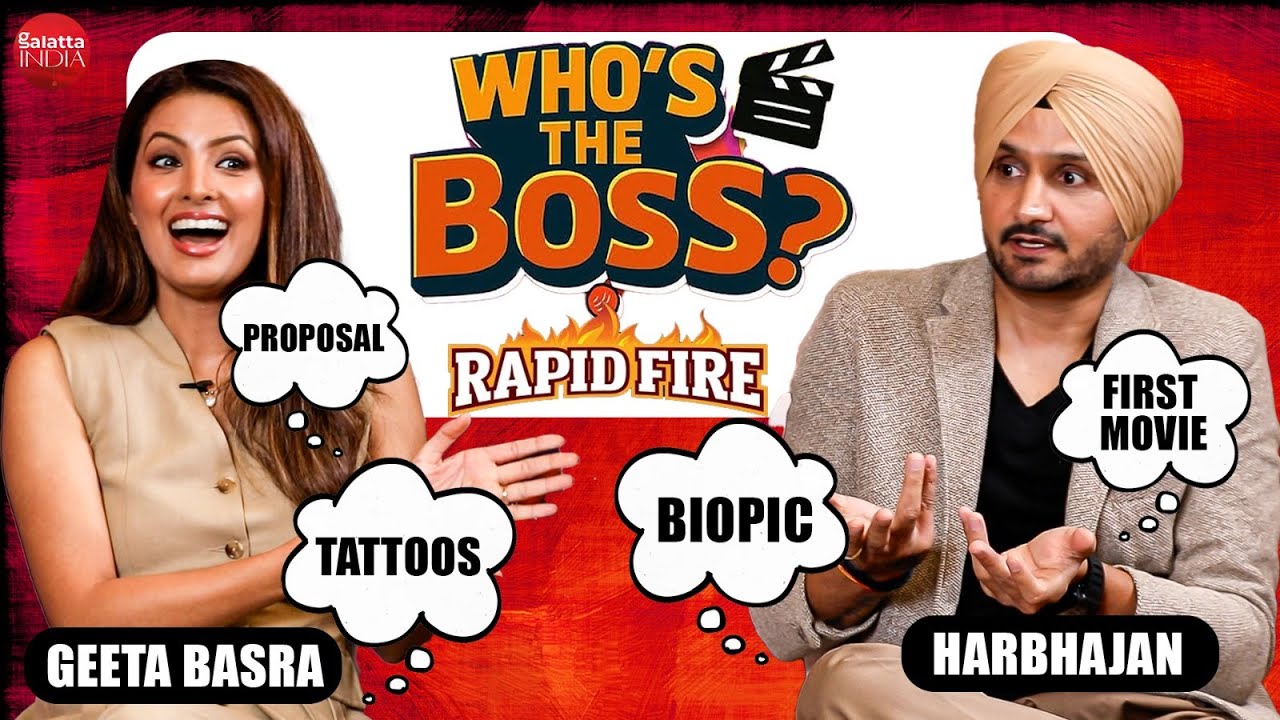 Rapid Fire with Harbhajan Singh and Geeta Basra on Love, Biopic, romance, fun & more |Who's The Boss