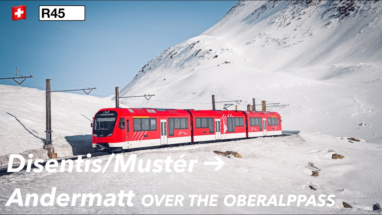 A SCENIC Alpine Journey Across the Oberalppass | Disentis to Andermatt 🇨🇭| Part 3/5