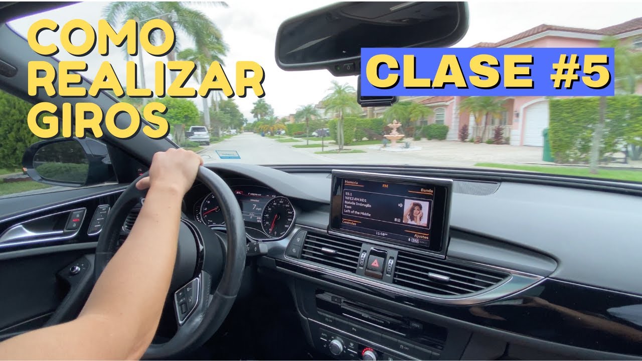 PRACTICA DE GIROS COMO DOBLAR CORRECTAMENTE MANEJANDO UN AUTO.CLASE DE CONDUCIR #5