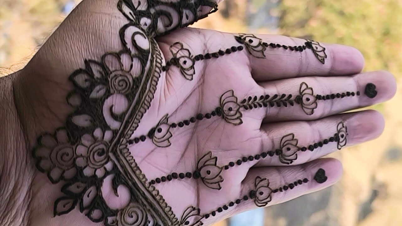 Simple Mehendi Designs| Floral Henna