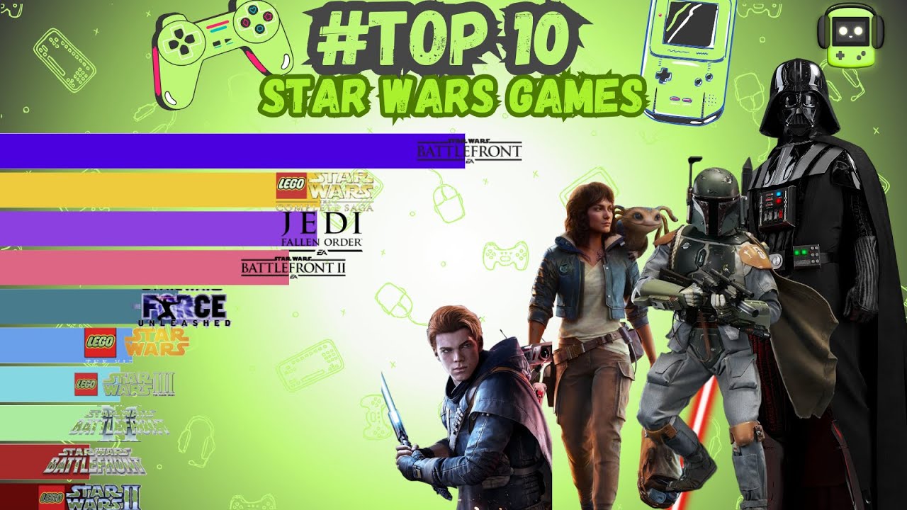 MOST POPULAR STAR WARS GAMES! Will STAR WARS OUTLAWS be the franchise's biggest hit? #starwars