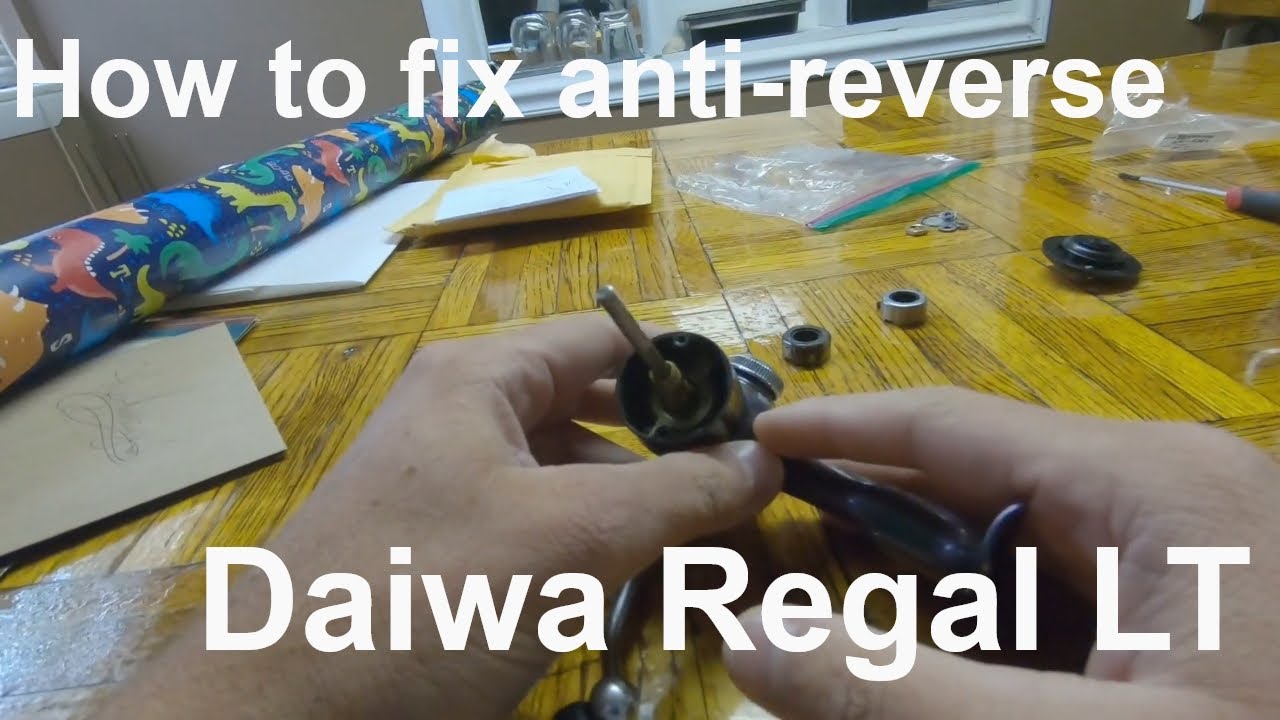 How to fix Daiwa anti-reverse fail. (Regal LT) roller clutch and assembly