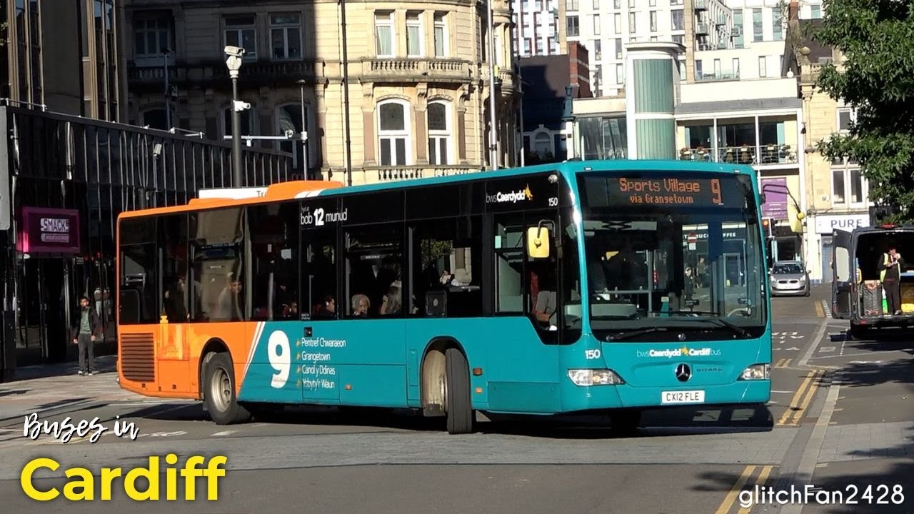Buses in Cardiff, Wales 2025