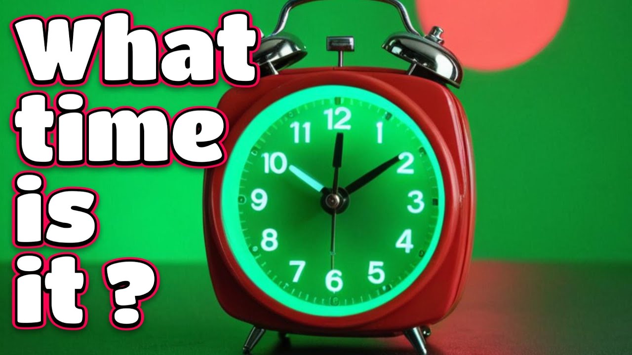 L'heure en anglais ⏰
