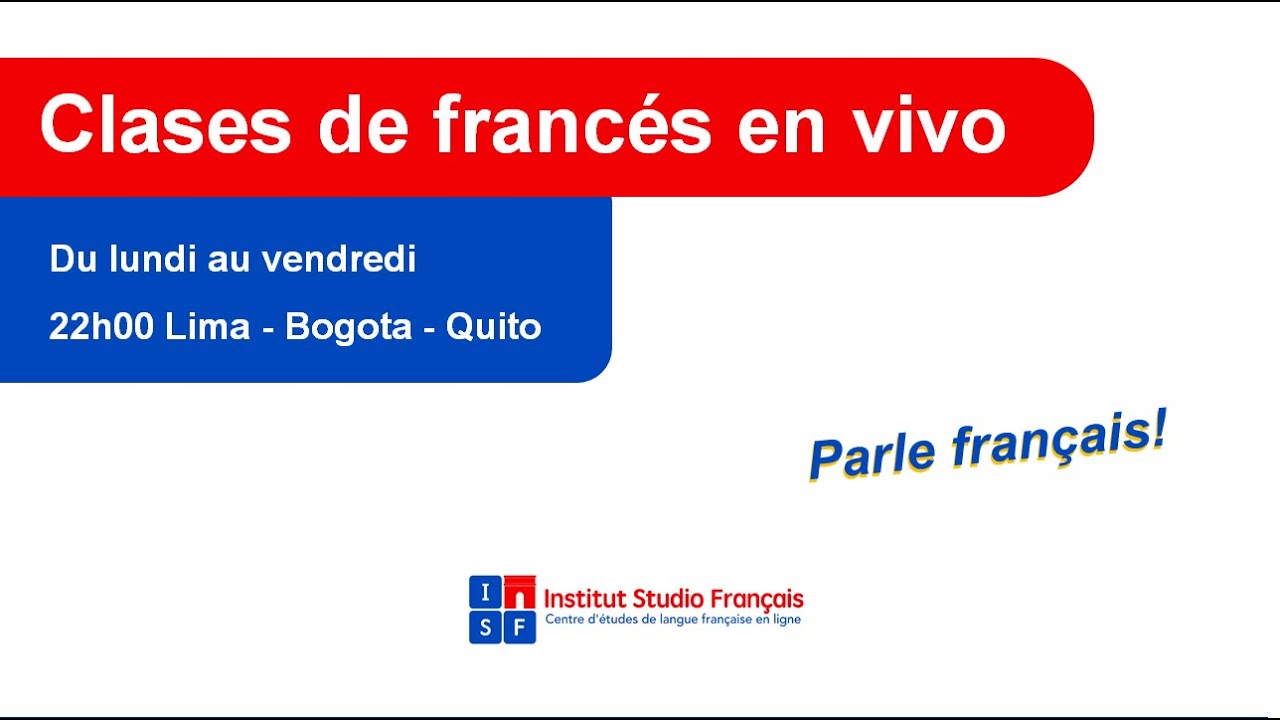 Clases en vivo de francés