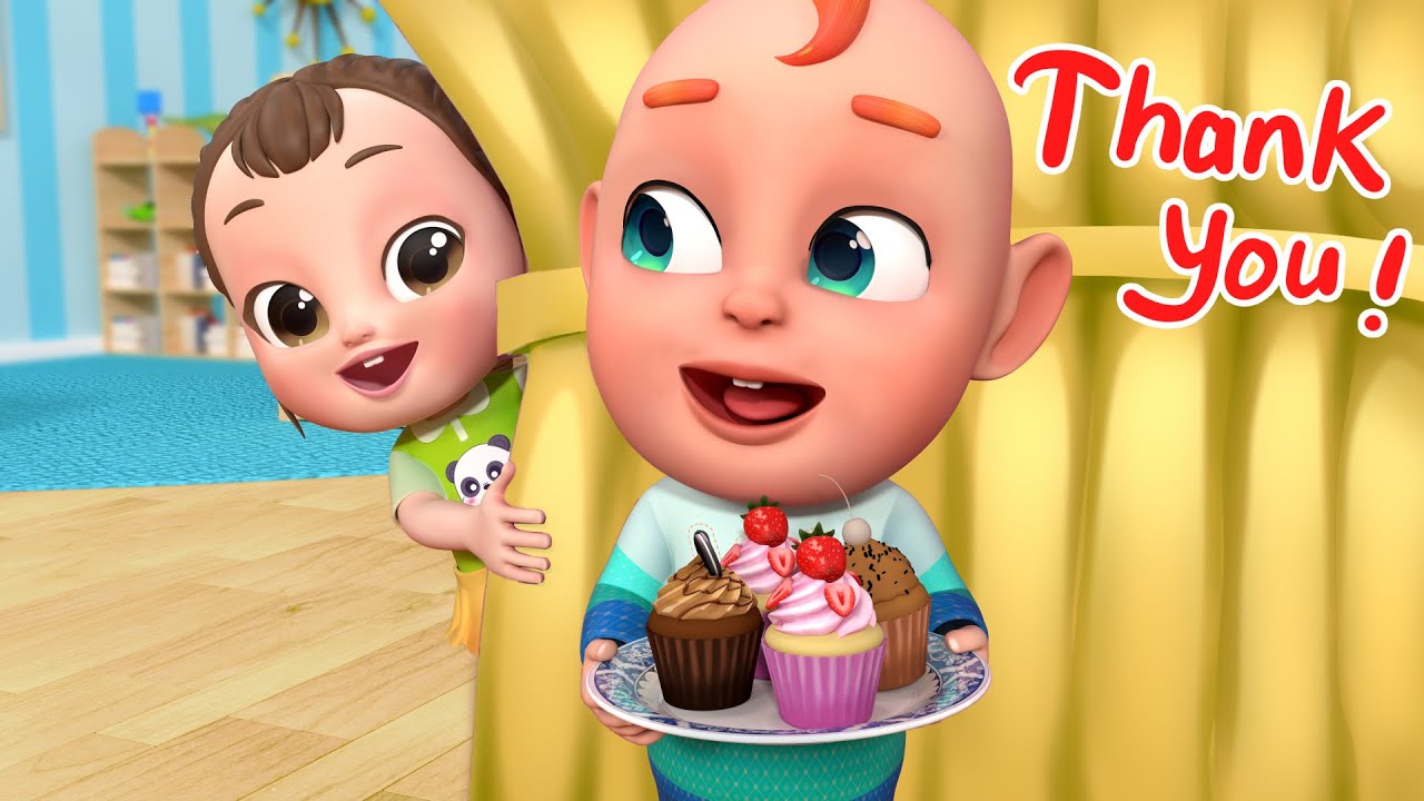 Zi shares a cake with Rob | Sorry, Thank You Song | Good Habits | Rosoo - Nursery Rhymes & Kids Song