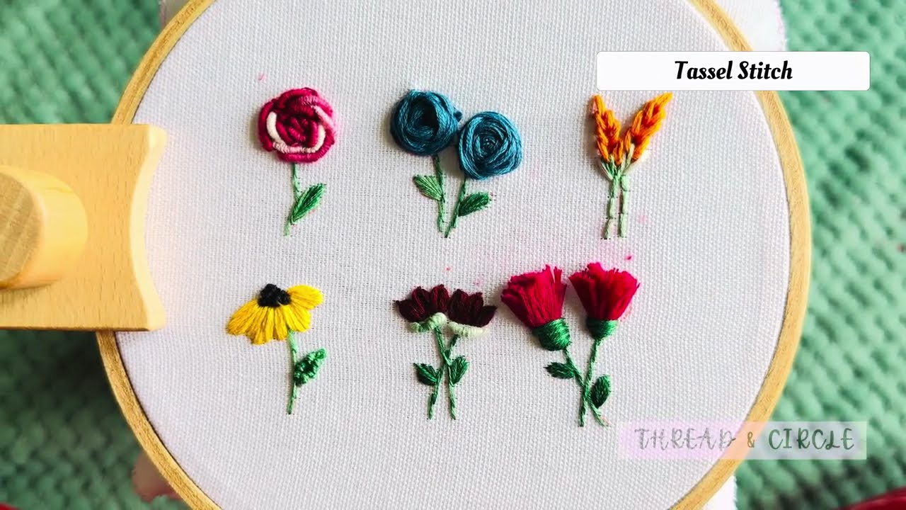 6 Stunning Flower Embroidery Tutorials 🌸 | Hand Embroidery for Beginners