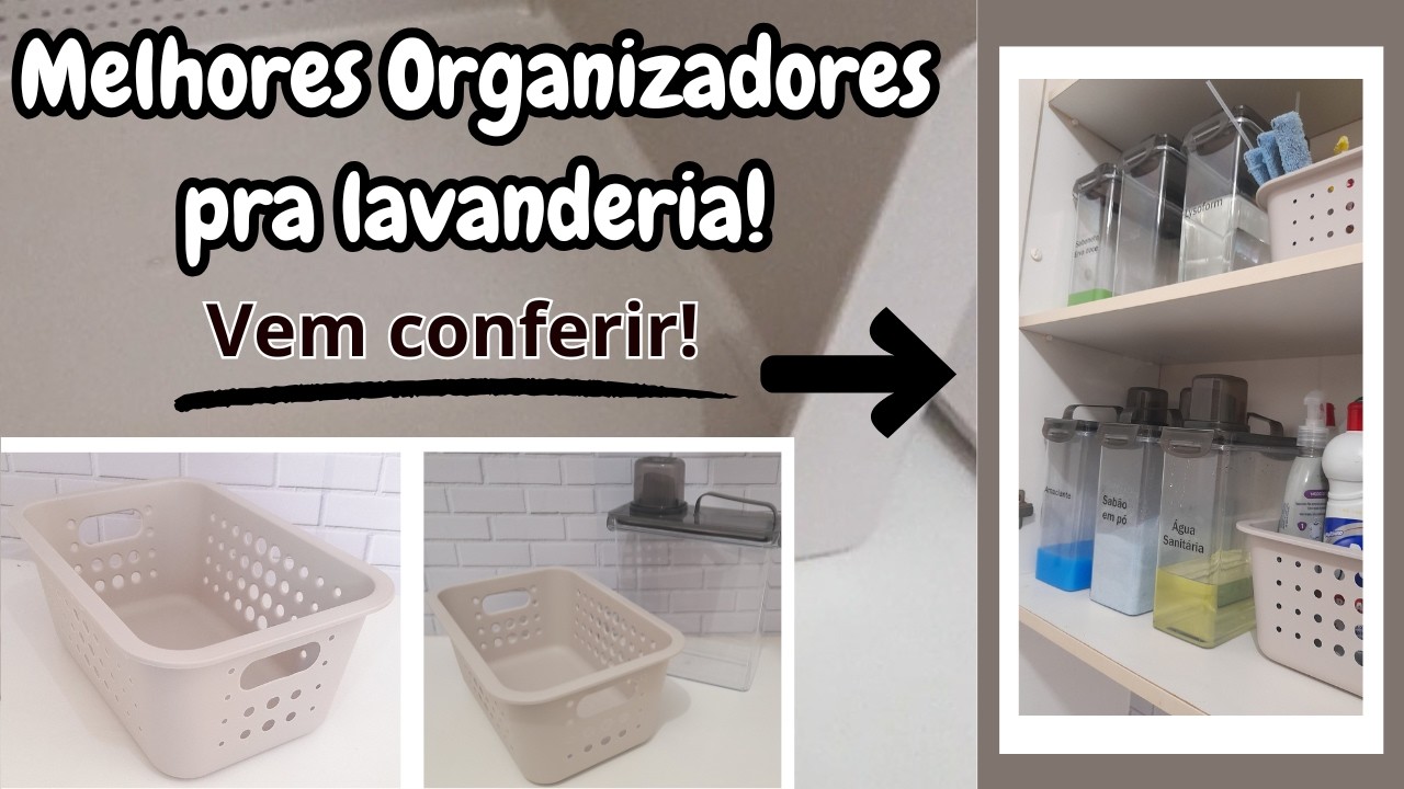 Organizadores que Transformaram Minha Lavanderia 🧺✨