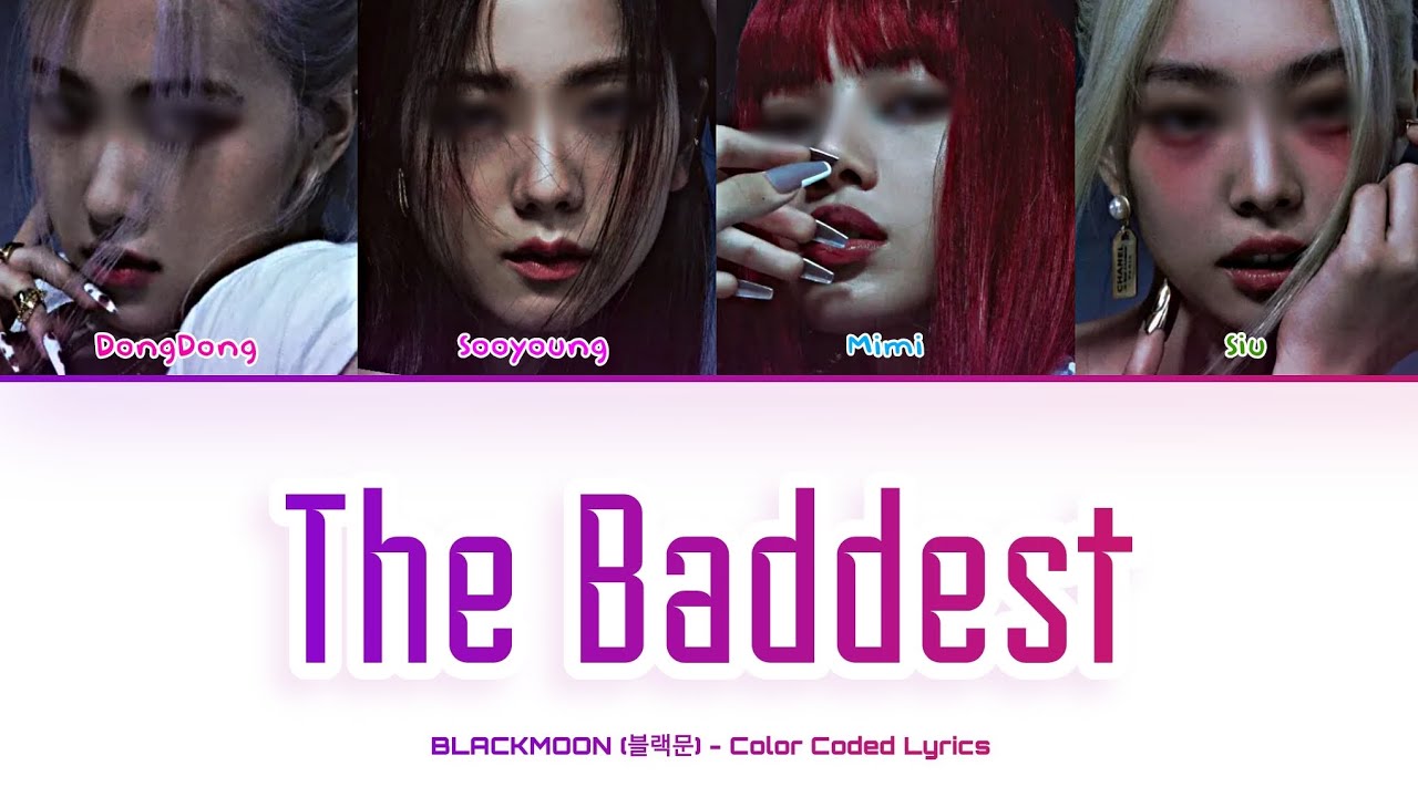 [Your Girl Group 너의 여자 그룹] ThE BADDEST (K/DA): 4 members (Color Coded Lyrics)