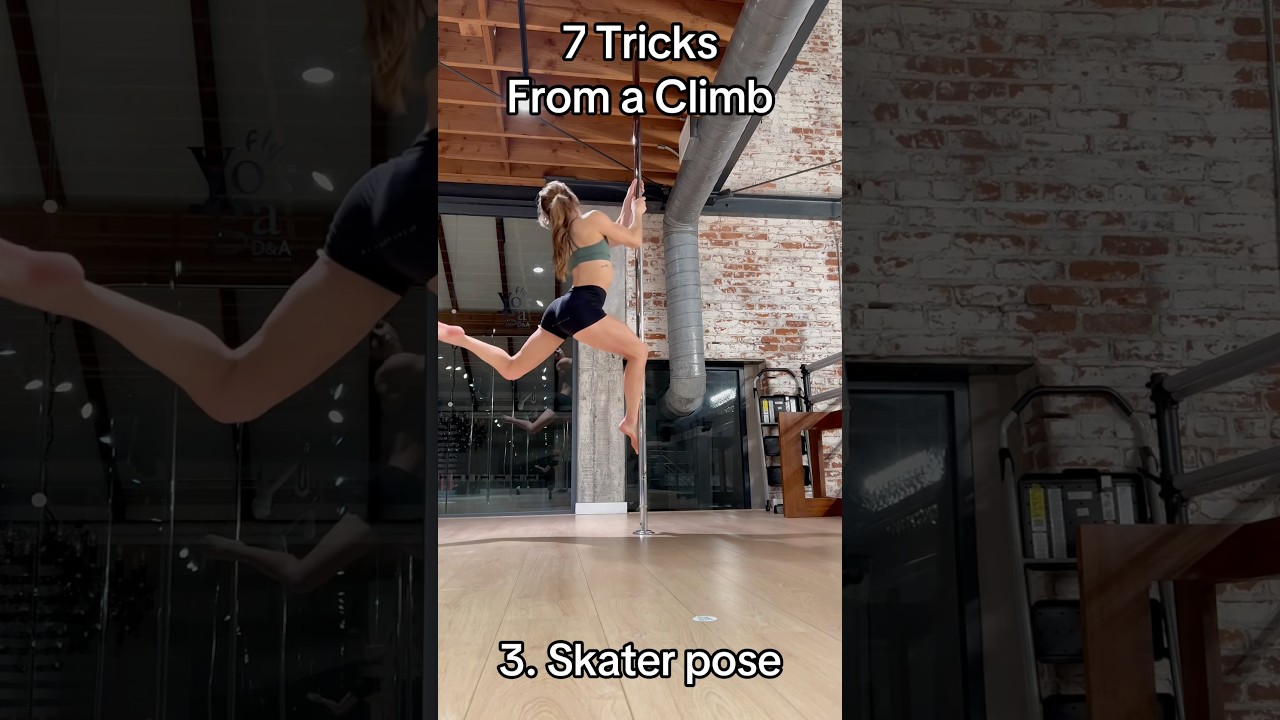 Seven tricks from a basic pole climb #polefitness #beginnerpole