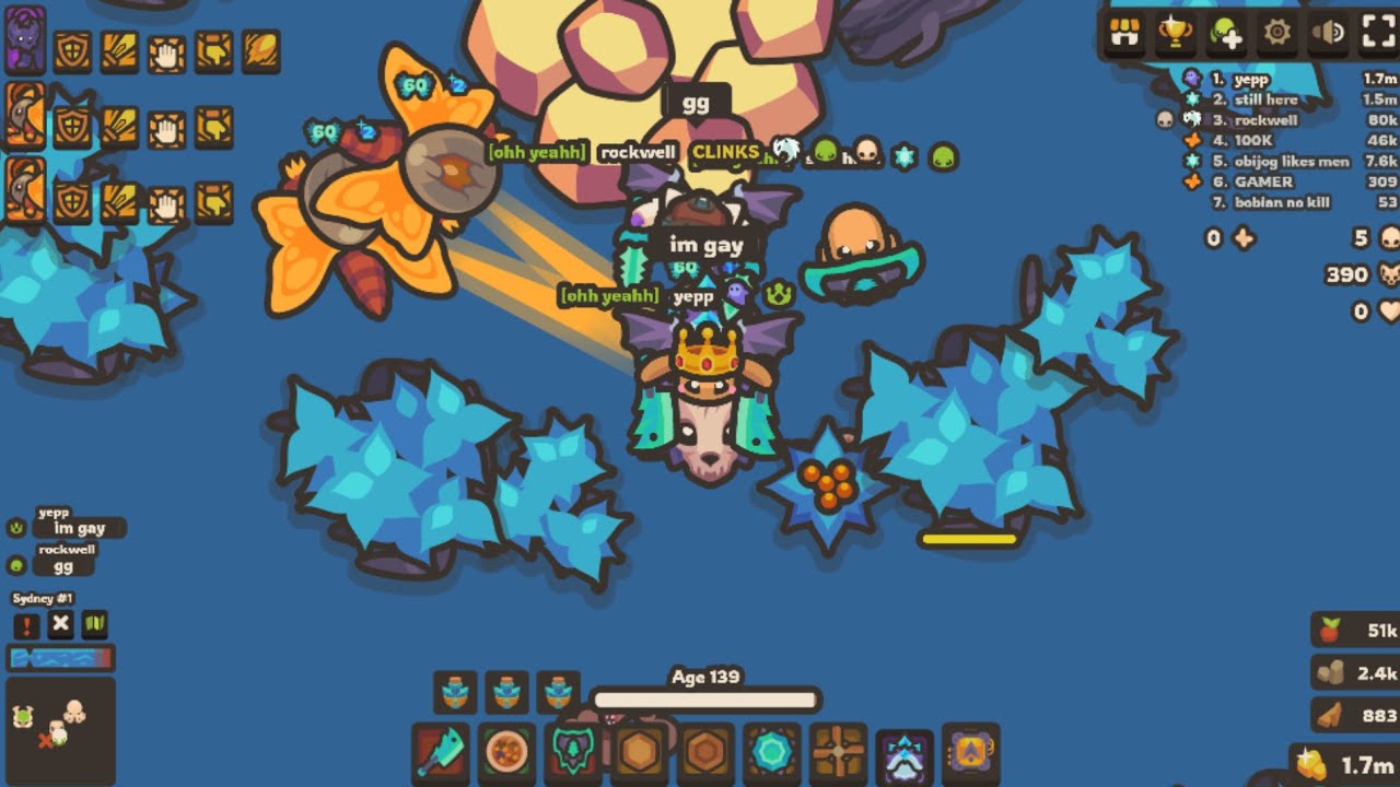 (TAMING.IO) kills, triples and more