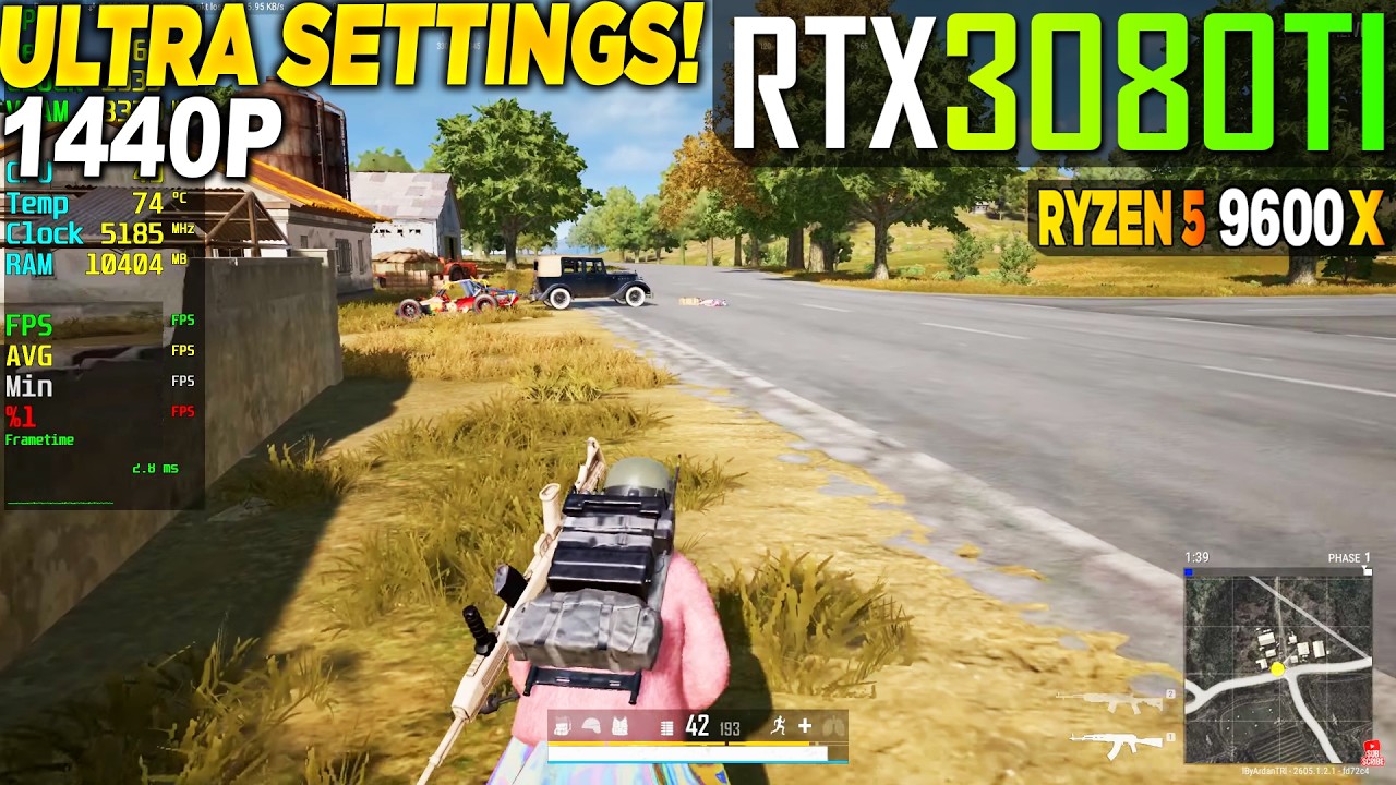 PUBG RTX 3080 Tİ - 1440p Low, Ultra,