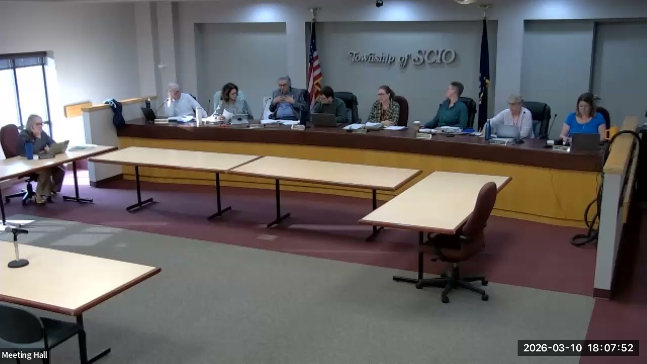 Scio Twp Board of Trustees 3/10/2026