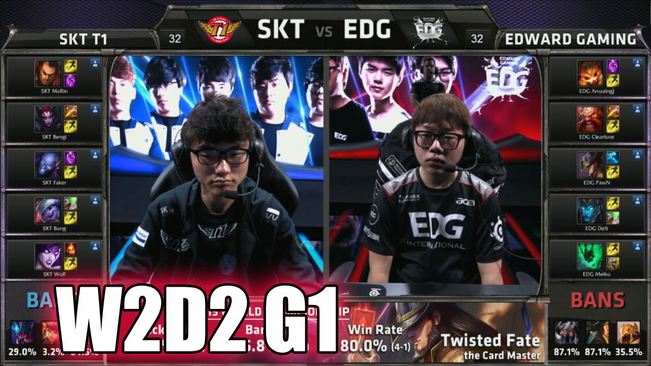 SK Telecom T1 vs Edward Gaming | Week 2 Day 2 Group C LoL S5 World Championship 2015 | SKT vs EDG G2