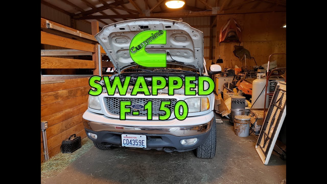 2000 F150 CUMMINS SWAP BUILDING ENGINE MOUNTS PART2