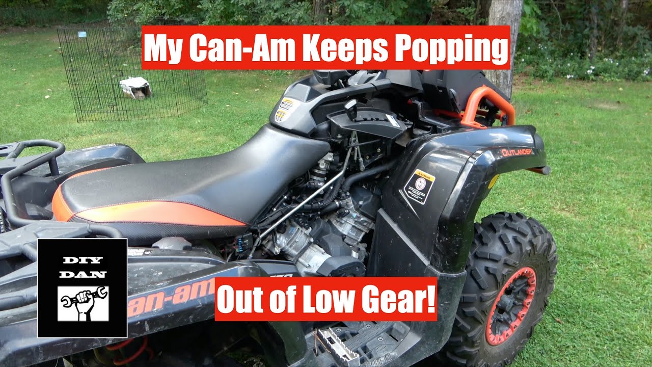 Can-Am Outlander 570 XMR: Ремонт вылетевшей передачи