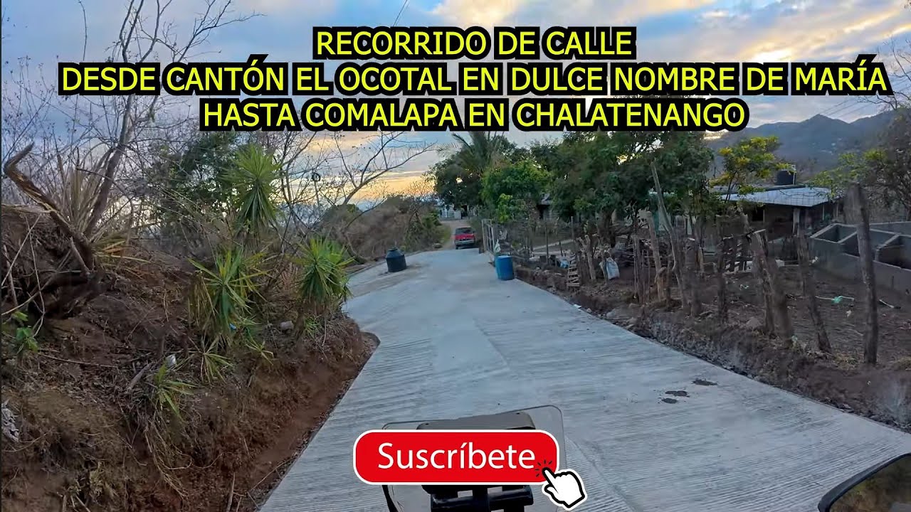Viajando de Cantón El Ocotal a Comalapa en Chalatenango, El Salvador, Ruta de Montañas.