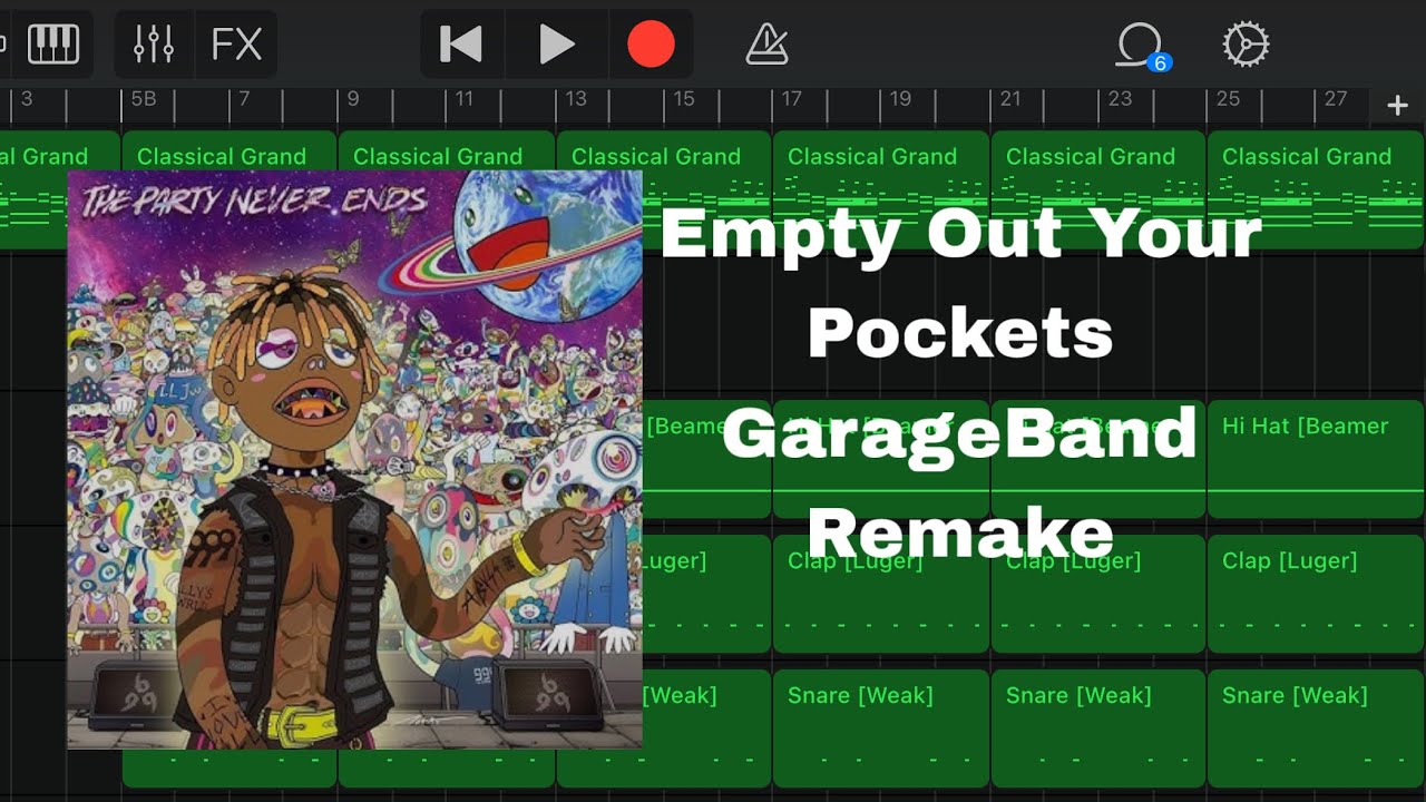 Juice WRLD - Empty Out Your Pockets GarageBand Remake 