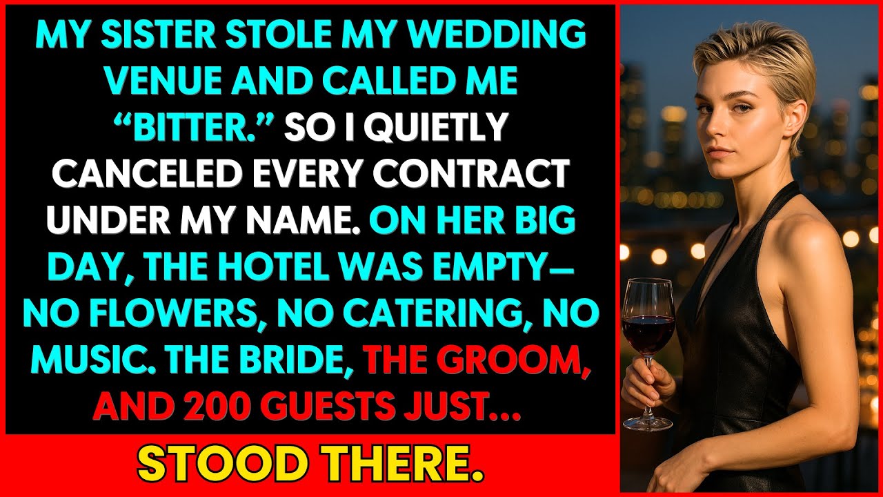 My Sister Stole My Wedding Venue and Called Me “Bitter” — So I Canceled Every Service…