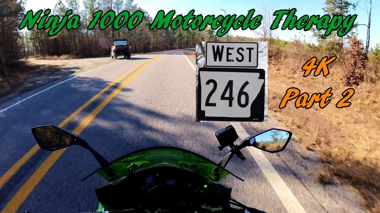 Ninja 1000 4K Motorcycle Therapy AR 246 West part 2
