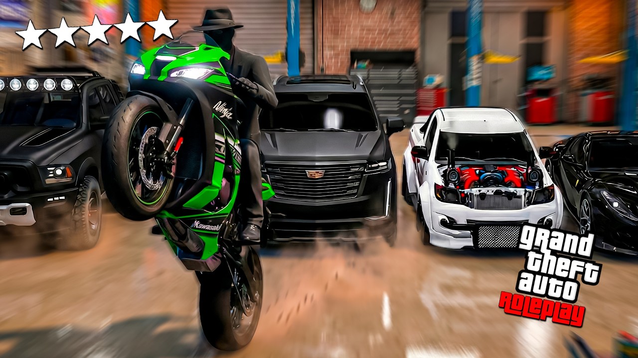 MODIFIQUE mi GARAJE de LUJO para ENFRENTARME a TODA la POLICIA de GTA5 RP
