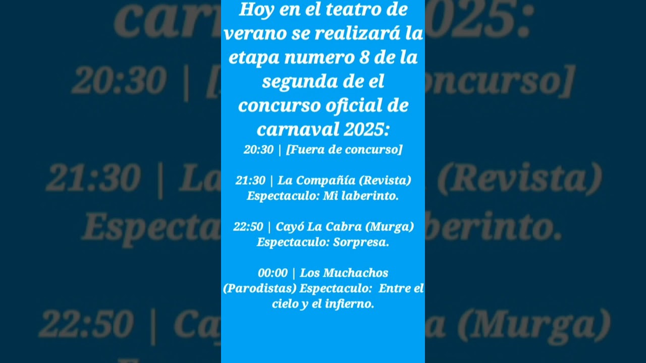 vas a ir hoy a él teatro de verano? 