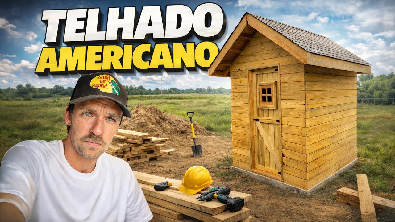 Fiz o Telhado Americano no meu dep&oacute;sito! (Telhas Shingle)