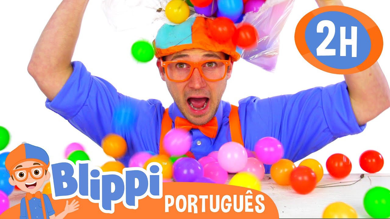 Aprenda Cores com Bolinhas e Veículos! | 2 HORAS DO BLIPPI BRASIL! | Vídeos Educativos para Crianças