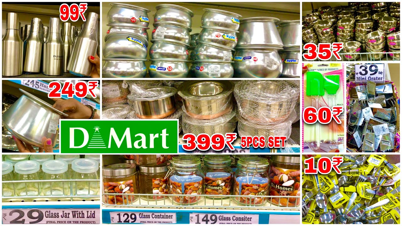 D Mart Shopping Mall Stainless Steel, Aluminium Kitchen Products Latest Offers Under 99/- Buy1 Get1
