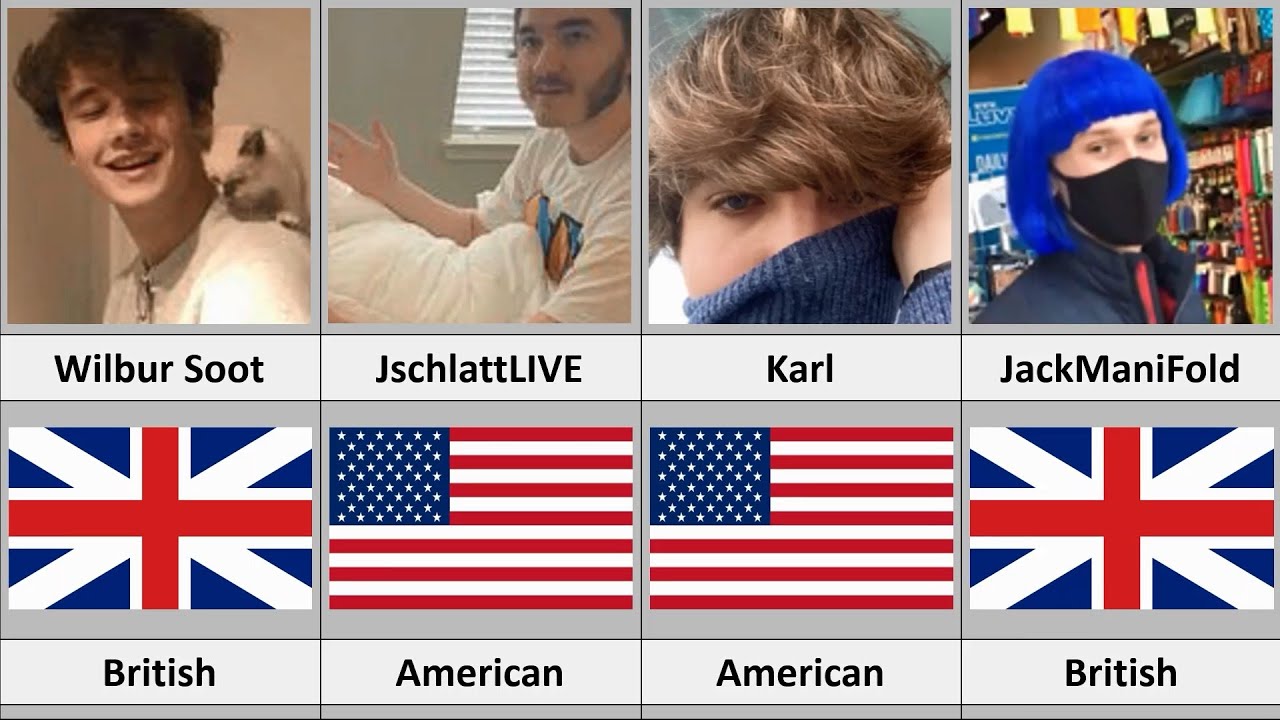 DSMP Members Nationality || Dream SMP
