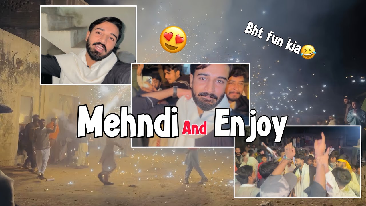 Mehndi ceremony with friends | Enjoy | ahmi bhai