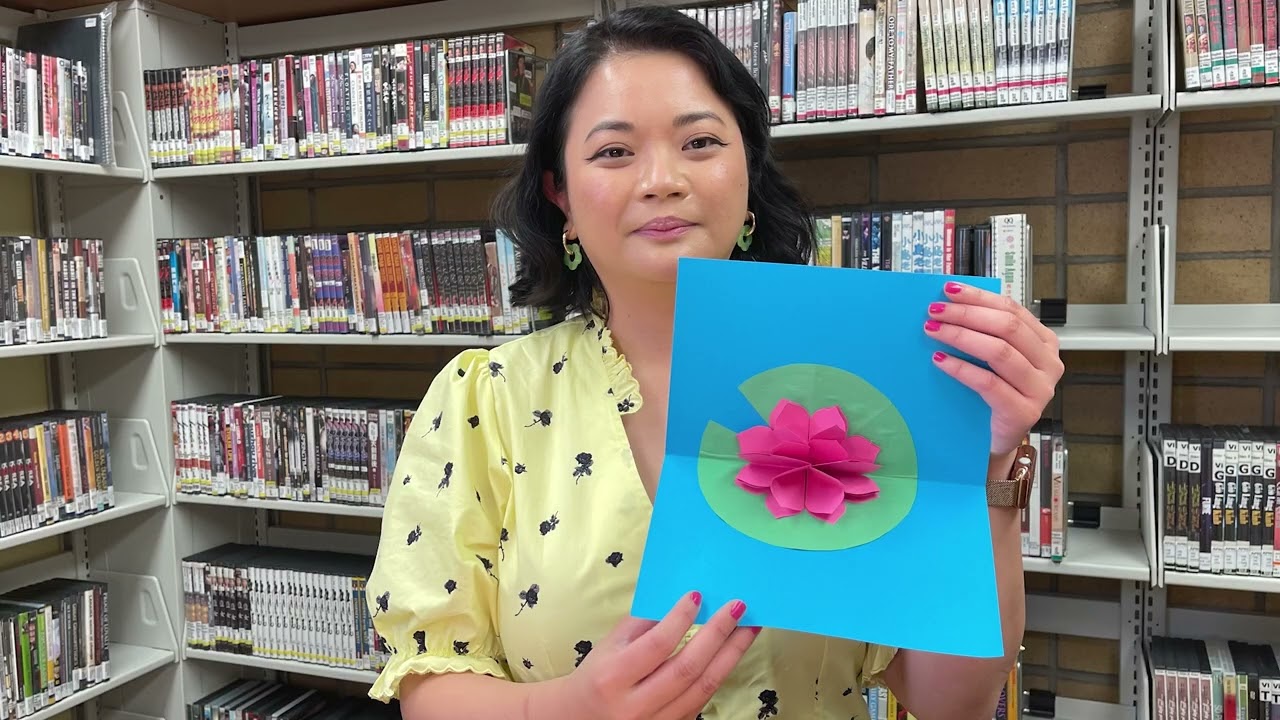Asian Pacific American Heritage Month and How to Make a Pop-up Lotus Flower Card