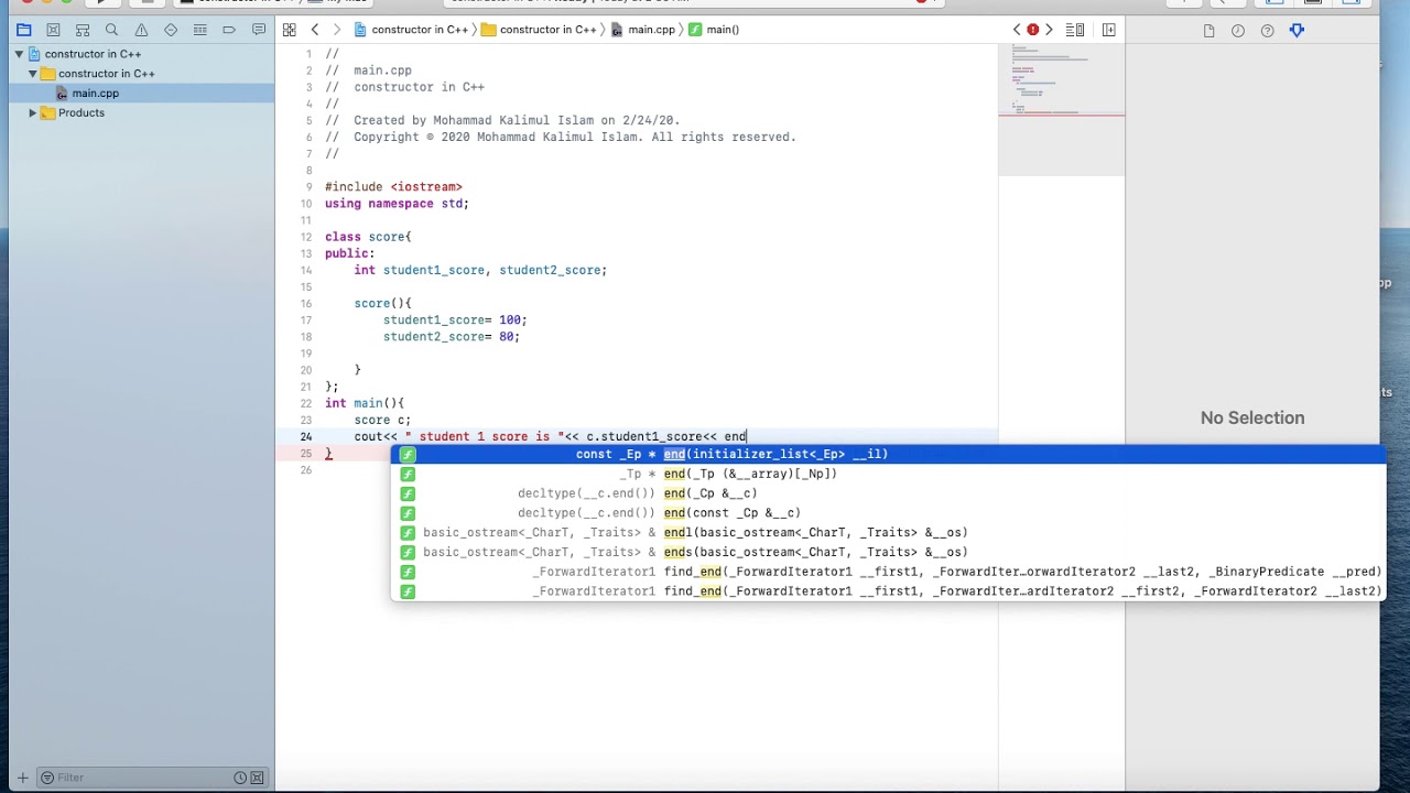 Constructor in C++