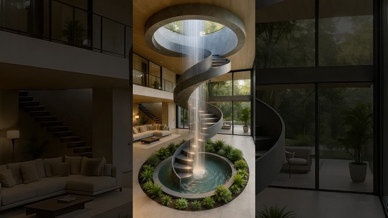 I'm obsessed with these indoor waterfalls! #design