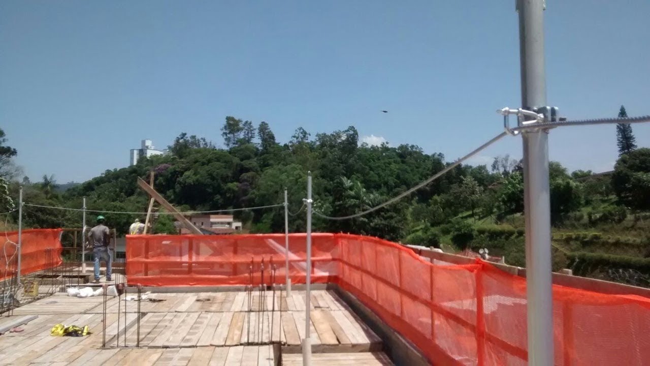 Linha de Vida Horizontal Provisória para Construção Civil Projeto Memorial e ART