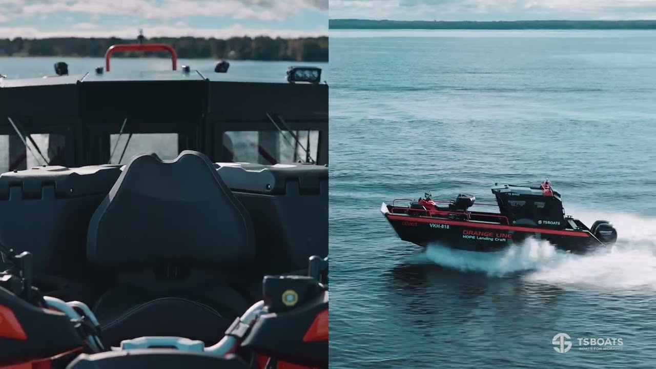TS BOATS presents - HDPE LANDING CRAFT (HDPE WORK BOAT) promo