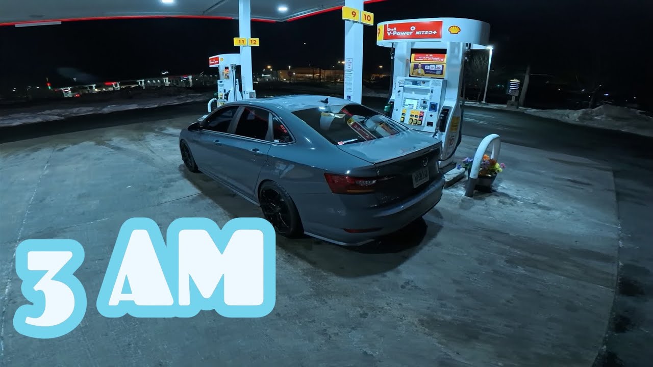 3AM FOOD RUN - BIG TURBO JETTA GLI POV DRIVE | 4K 