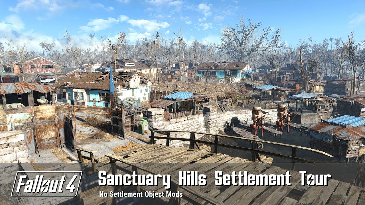 Fallout 4 - Sanctuary Hills Settlement Build Tour