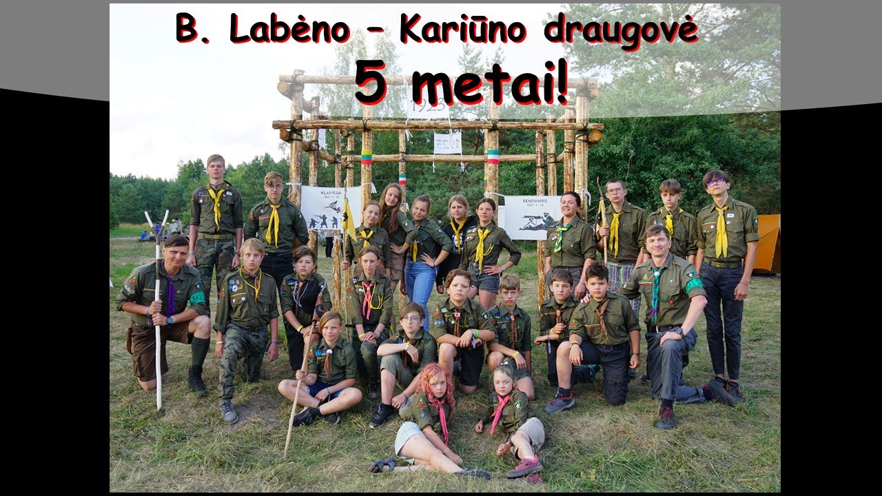 B. Labėno - Kariūno skautų draugovės penki metai