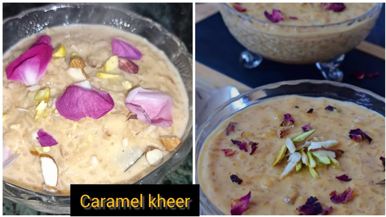 Caramel Kheer Recipe |  खास केरेमल स्वाद वाली चावल की खीर | Caramel payasam recipe