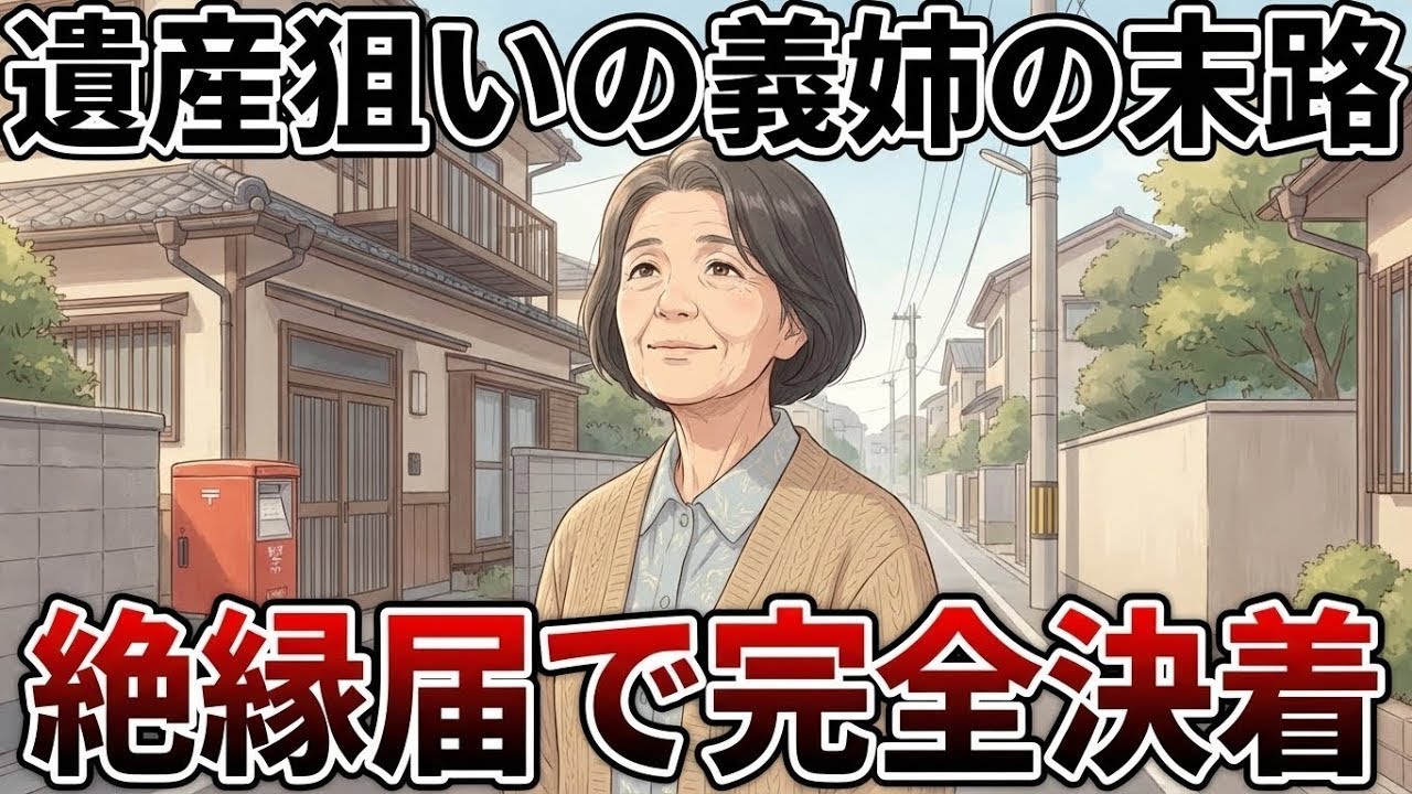 「遺産は返せ」強欲義姉の言葉で決心。役所に紙一枚出し赤の他人になった｜姻族関係終了届