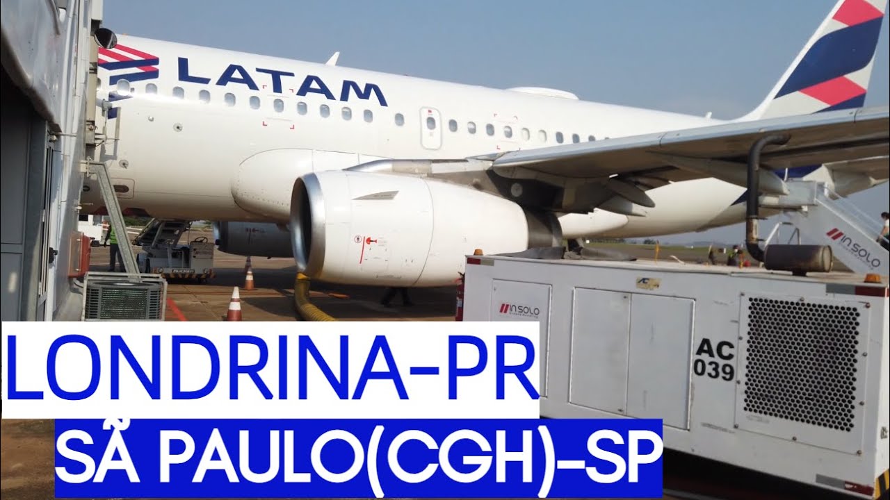 AEROPORTO DE LONDRINA-PR VOANDO PARA CONGONHAS SP COM O A-319 DA LATAM -  FLIGHT REPORT