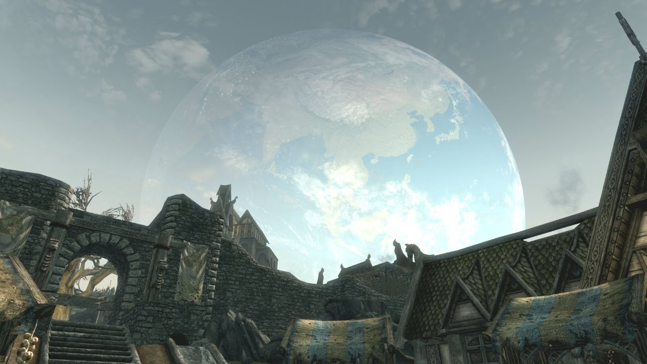 OUR EARTH & MOON IN SKYRIM?!